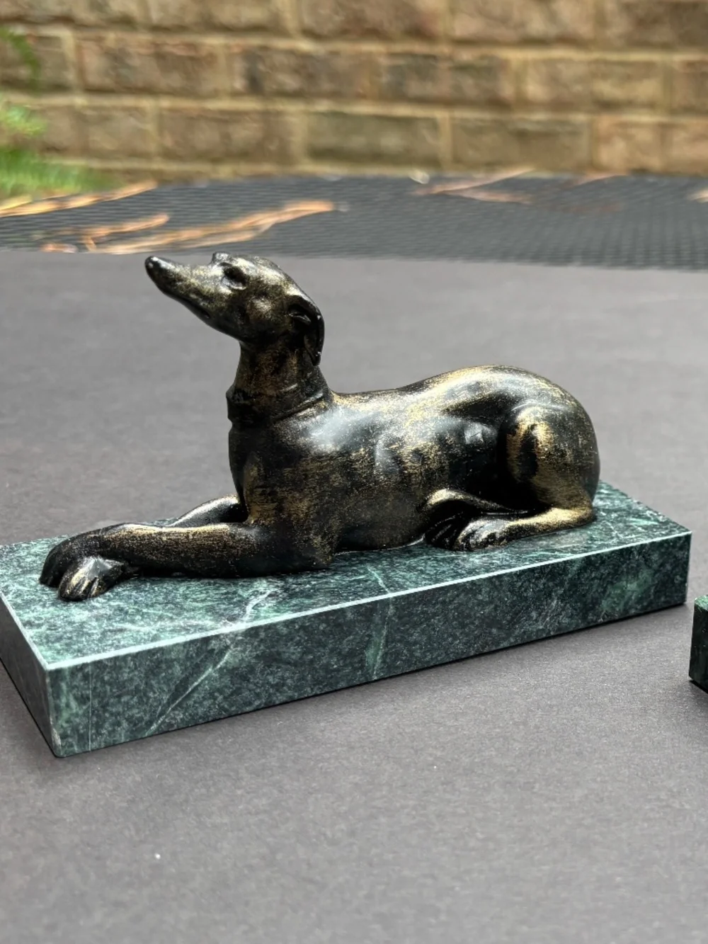Pair of Vintage Greyhound Statues; Bookends, Paper Weights or Decor